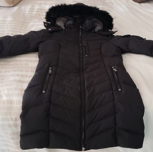 Eddie Bauer women's Sun Valley Down Parka black petite small